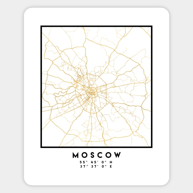 MOSCOW RUSSIA CITY STREET MAP ART Sticker by deificusArt